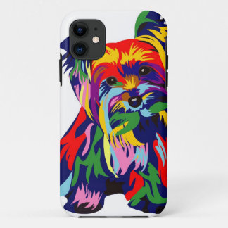 Fun Rainbow Yorkie iPhone 11 Case