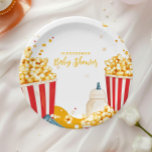 Fun Ready to Pop Baby Shower Paper Plate<br><div class="desc">Make mealtime at your baby shower both fun and practical with our "Ready to Pop" paper plates! Designed with vibrant, playful graphics, these plates perfectly match your baby shower theme and add a pop of colour to your celebration. Whether you're serving appetizers, desserts, or a full meal, these high-quality paper...</div>