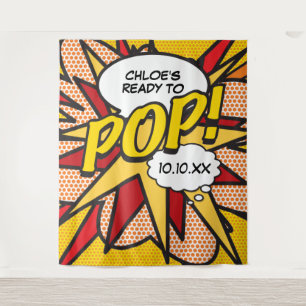 Fun Ready to POP Baby Shower Photo Booth Tapestry