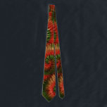 Fun Red Gold & Green Retro Tie Dye Neck Tie<br><div class="desc">This fun neck tie features a retro tie dye design in shades of red,  gold and green. The Christmas colors make it perfect for the holiday season,  or any time you want to show some hippie pride and psychedelic style.</div>