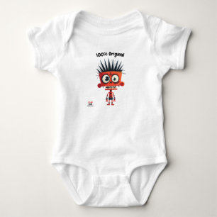Fun Red Punk   Kids & Teens Character Original Baby Bodysuit