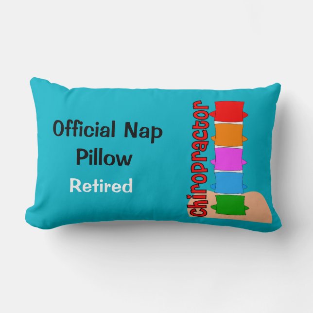 Fun Retired Chiropractor Pillow (Front)