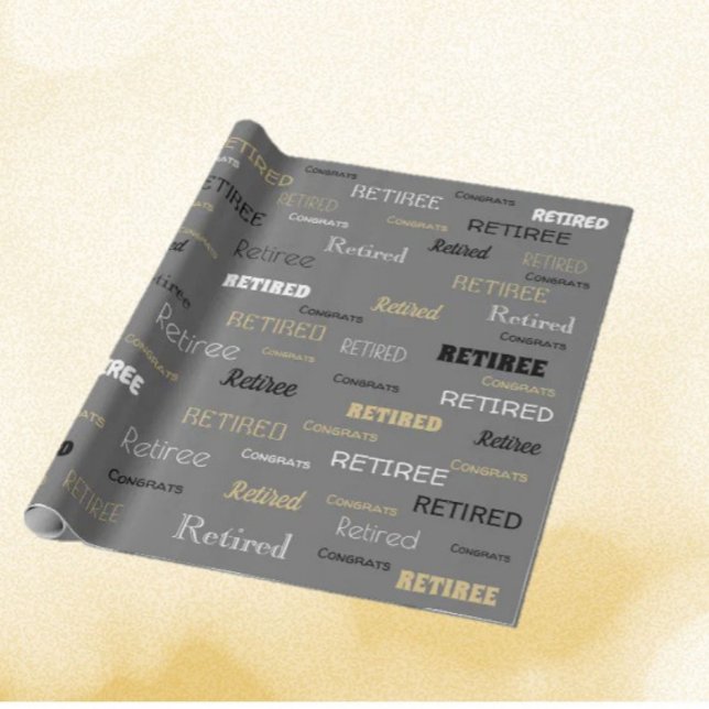 Fun Retiree gift wrap  (Creator Uploaded)