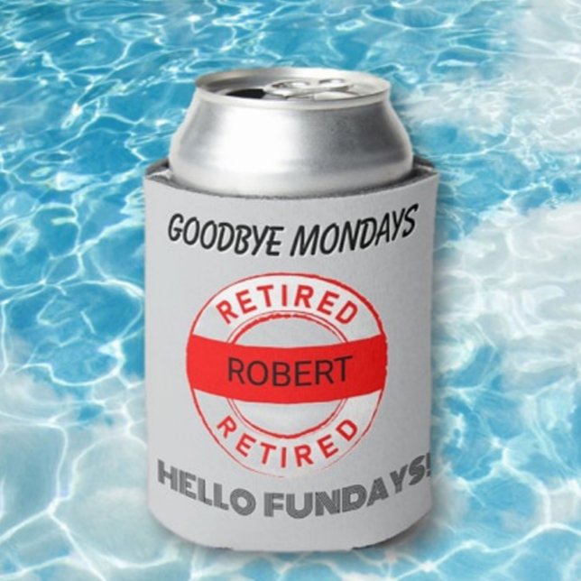 Fun Retiree Retirement Gift Can Cooler (Creator Uploaded)