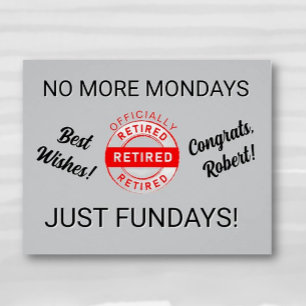 Fun Retiree Retirement Party  Poster