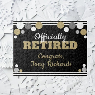 Fun Retirement announcement  Jigsaw Puzzle