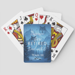 Fun Retirement Playing Cards Custom Personaliz