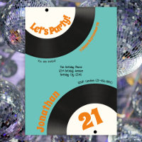 Fun Retro 21st Birthday 90s Music Vinyl Record