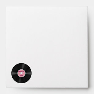 Fun Retro 50's Theme Invitation Envelope