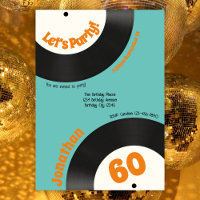 Fun Retro 60th Birthday 70s Music Vinyl Record
