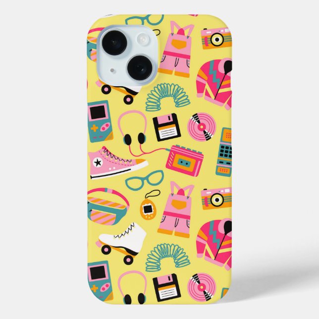 Fun retro 90s nostalgia – Y2K tech and clothing Case-Mate iPhone Case (Back)