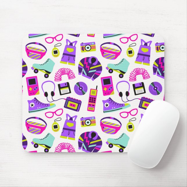 Fun retro 90s nostalgia – Y2K tech and clothing Mouse Pad (With Mouse)