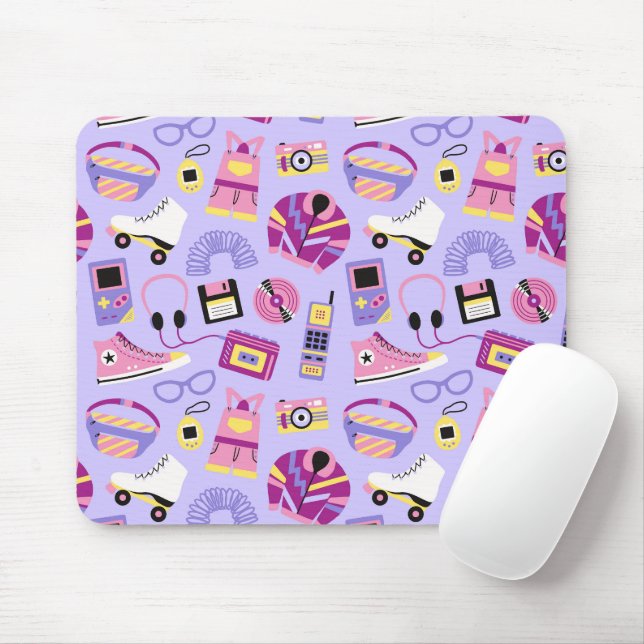 Fun retro 90s nostalgia – Y2K tech and clothing Mouse Pad (With Mouse)