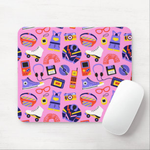 Fun retro 90s nostalgia – Y2K tech and clothing Mouse Pad