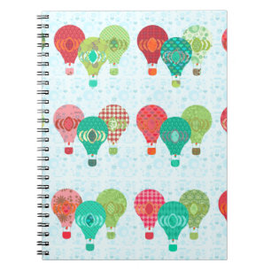 Fun Retro Balloons Notebook