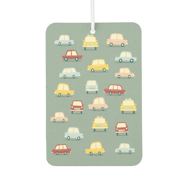 Fun Retro Car Car Air Freshener (Front)