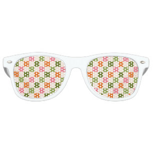 Fun Retro Chequerboard   Kids Birthday Favour Sunglasses