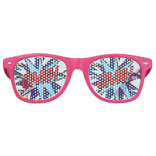 Fun Retro Comic Book OMG Sunglasses