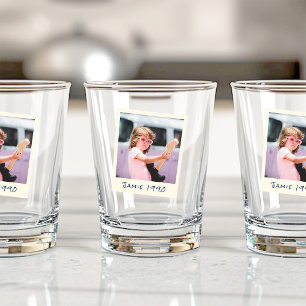 Fun Retro Custom Birthday Vintage Photo Shot Glass