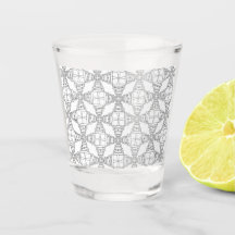Fun retro design shot glass