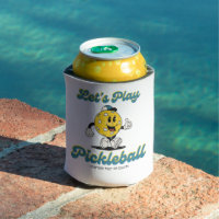 Fun Retro Pickleball Cartoon Mascot Personalised