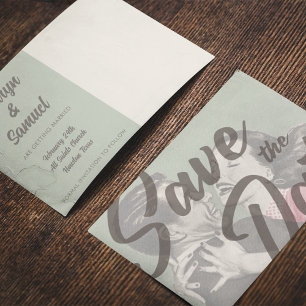 Fun Retro Save the Date Postcard Template