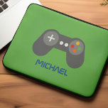 Fun Retro Video Game Controller Kids Personalised Laptop Sleeve<br><div class="desc">Fun Retro Video Game Controller Kids Personalised design for gamers.</div>