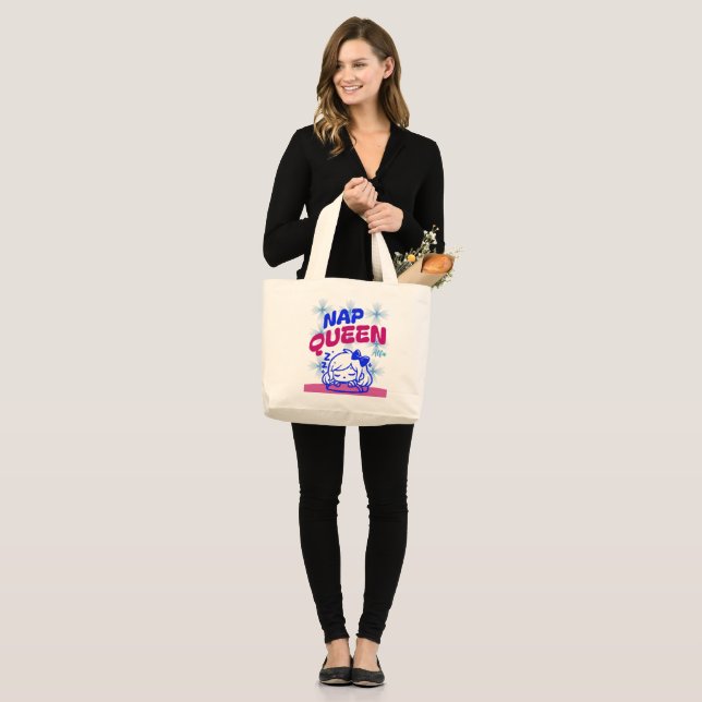 Fun Reusable Bag for Sleep Lovers & Lazy Queens (Front (Model))