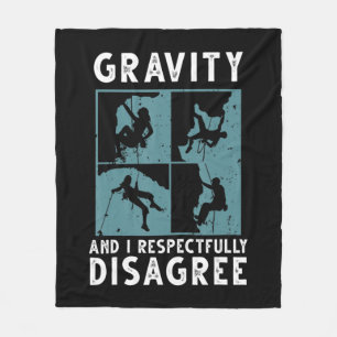 Fun Rock Climbing Art For Men Women Bouldering Cli Fleece Blanket