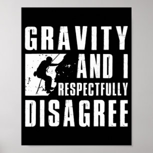 Fun Rock Climbing Art For Men Women Bouldering Cli Poster