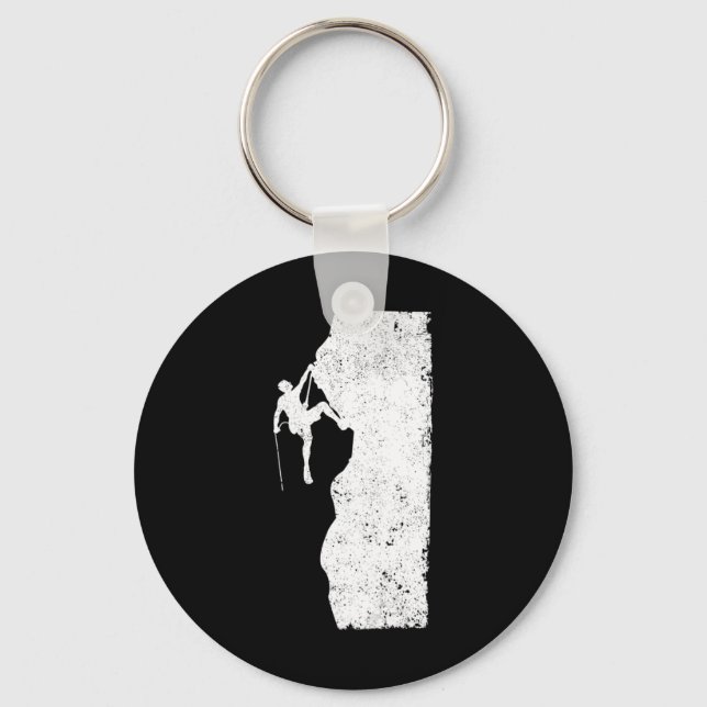 Fun Rock Climbing Mountain Climber Bouldering Moun Key Ring (Front)