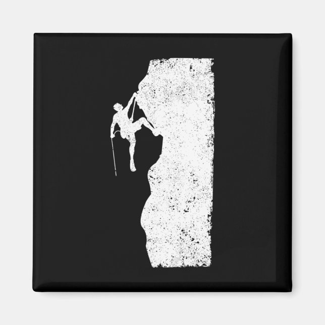 Fun Rock Climbing Mountain Climber Bouldering Moun Magnet (Front)