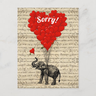 Fun romantic  Sorry Postcard