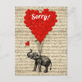 Fun romantic  Sorry Postcard
