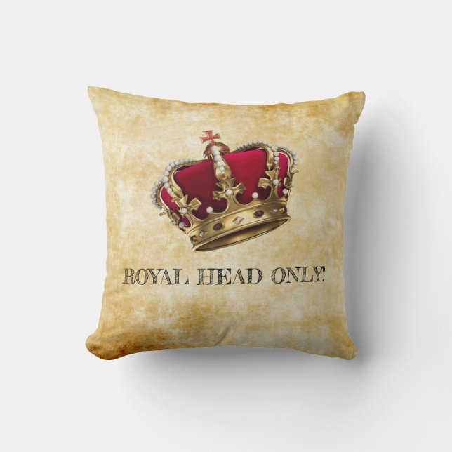 Fun Royal Head Only Pillow! Cushion (Front)