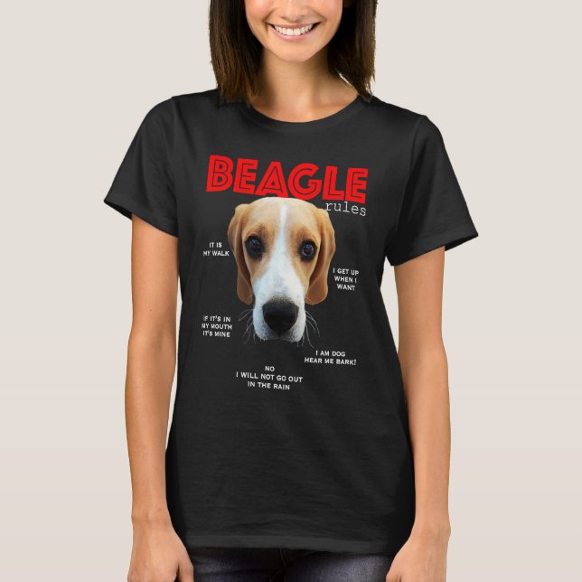 Fun rules for the beagle T-Shirt (Front)