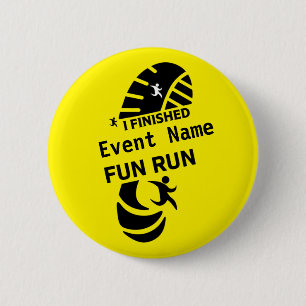 Fun Run Event Cause Charity Promotion Prize 6 Cm R Round Badge
