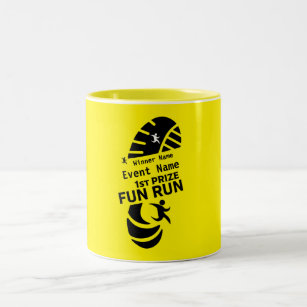 Fun Run Event Cause Charity Promotion Prize Award  Two-Tone Coffee Mug