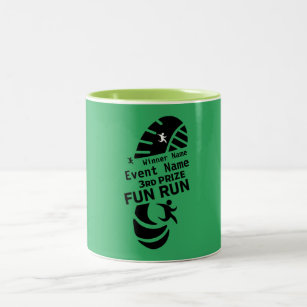 Fun Run Event Cause Charity Promotion Prize Two-Tone Coffee Mug