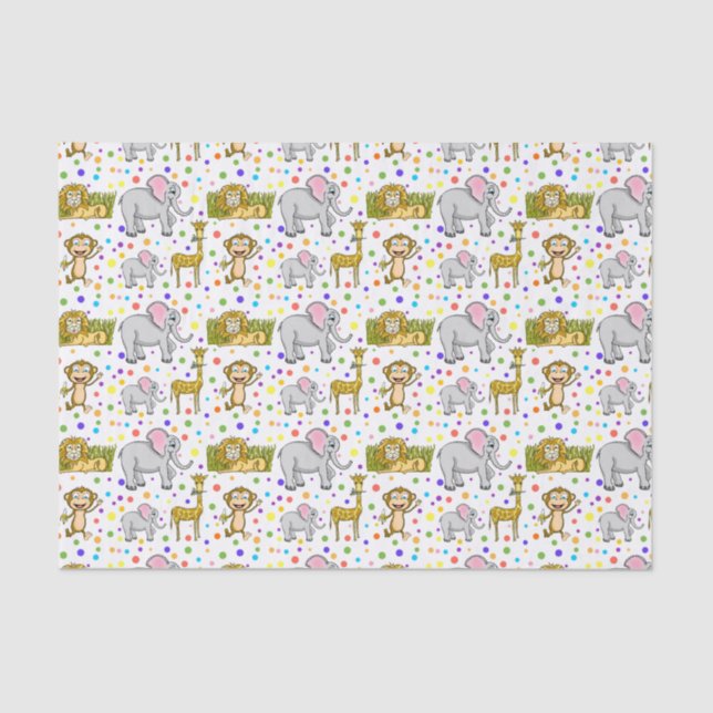 Fun Safari Tissue Paper (Front)