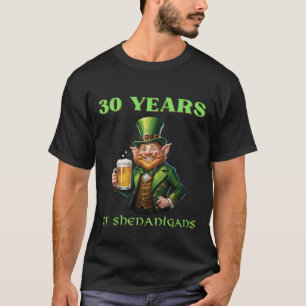 Fun Saint Patrick's 30th Birthday Dirty Thirty T-Shirt