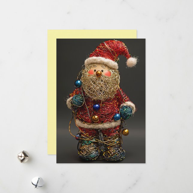 Fun Santa Christmas Card (Front/Back In Situ)