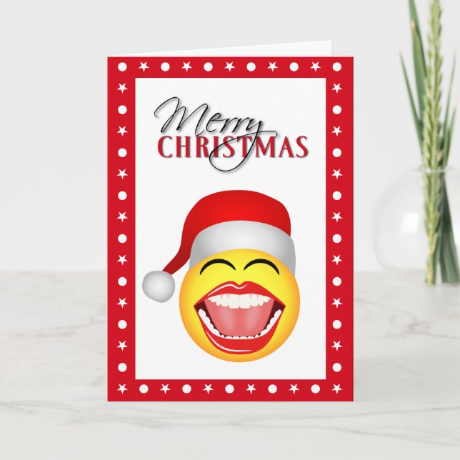 Fun Santa Funny Christmas Cards (Front)
