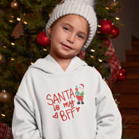 Fun Santa is my BFF Christmas Bold RedText