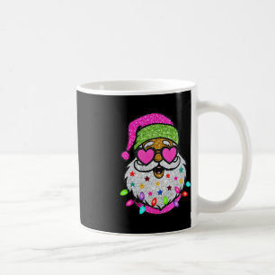 Fun Santa With Sunglasses Christmas Pink Women Gir Coffee Mug