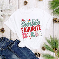 Fun Santa's Favourite Nurse Christmas Women's