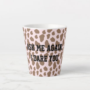 Fun Sarcastic quote for teachers Latte Mug