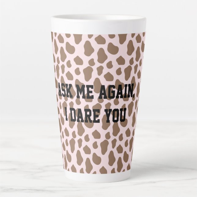Fun Sarcastic Quote Teacher Large Latte Mug (Front)