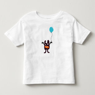 Fun scary monster with balloon boy's t-shirt