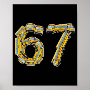 Fun School Bus 67 Teacher Appreciation 67 Meme Bus Poster